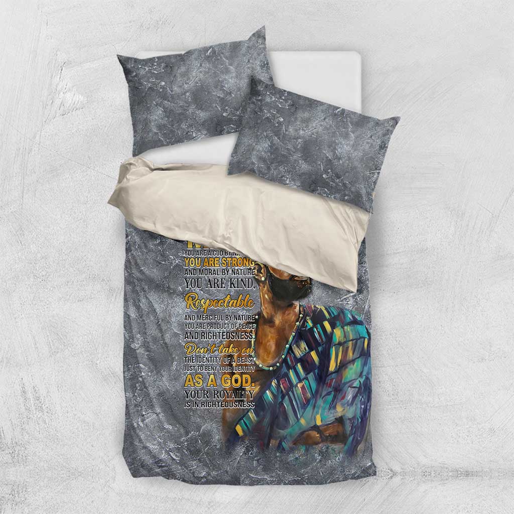 Black Man Africa Bedding Set Naturally King DT02