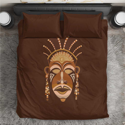 African Women Bedding Set Tribal Ethnic Mask DT02