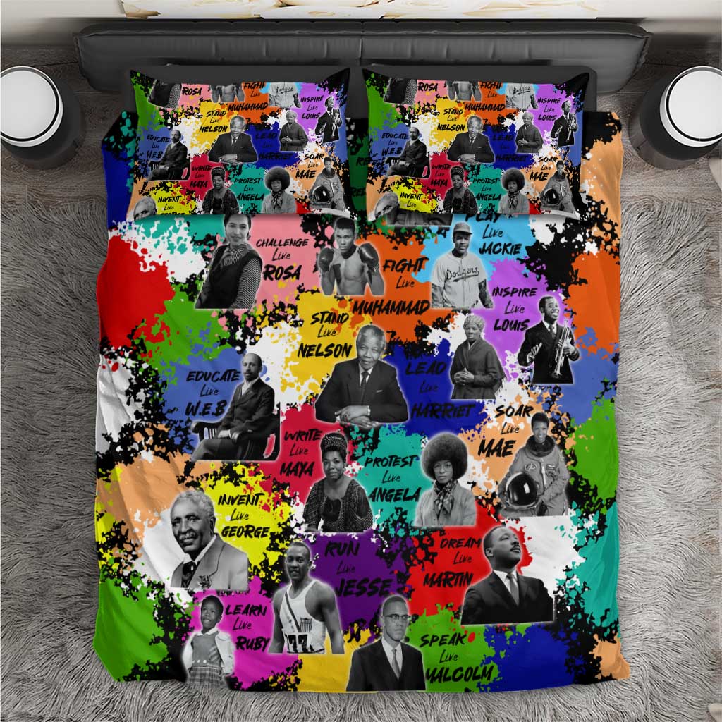 Black History Month African American Bedding Set Paint Splashes DT02