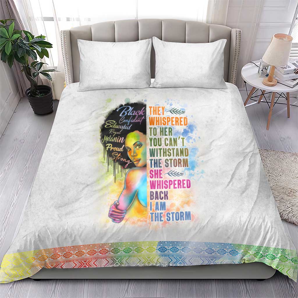 Black Girl I Am The Storm Bedding Set African American Women DT02