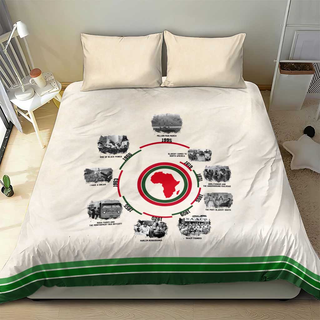 Black History Milestones - African Timeline Bedding Set DT02
