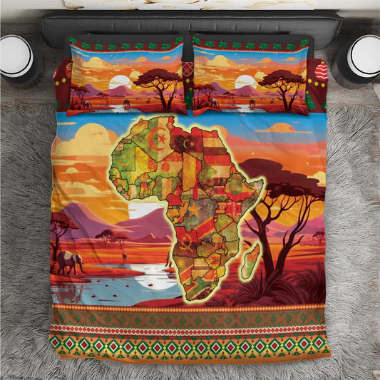 African Christmas Bedding Set Afro Heritage and Celebrated DT03