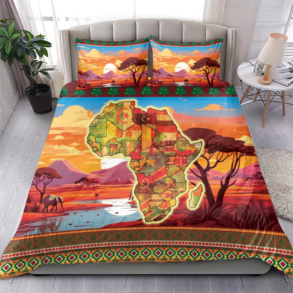 African Christmas Bedding Set Afro Heritage and Celebrated DT03
