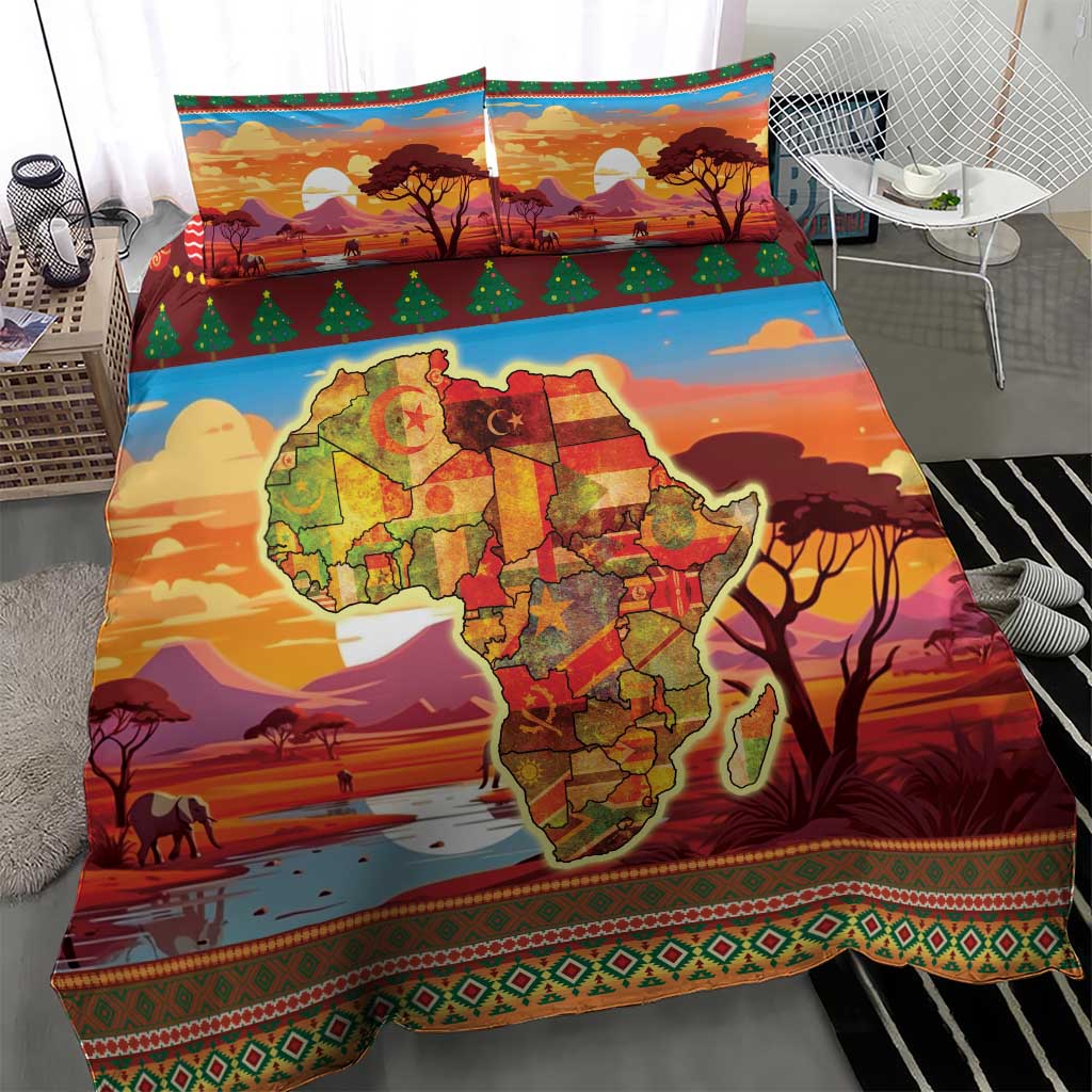 African Christmas Bedding Set Afro Heritage and Celebrated DT03