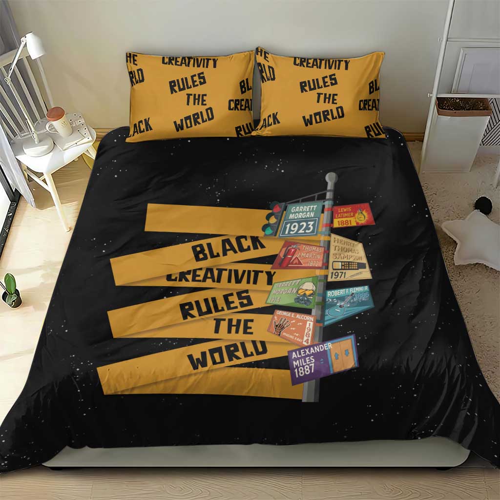 African Creativity Bedding Set Black Creativity Rules The World DT03