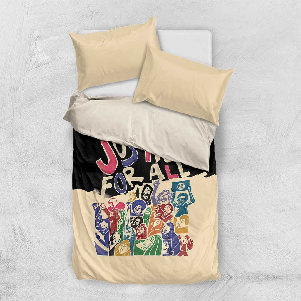 African Stand Firm Bedding Set Justice For All DT03