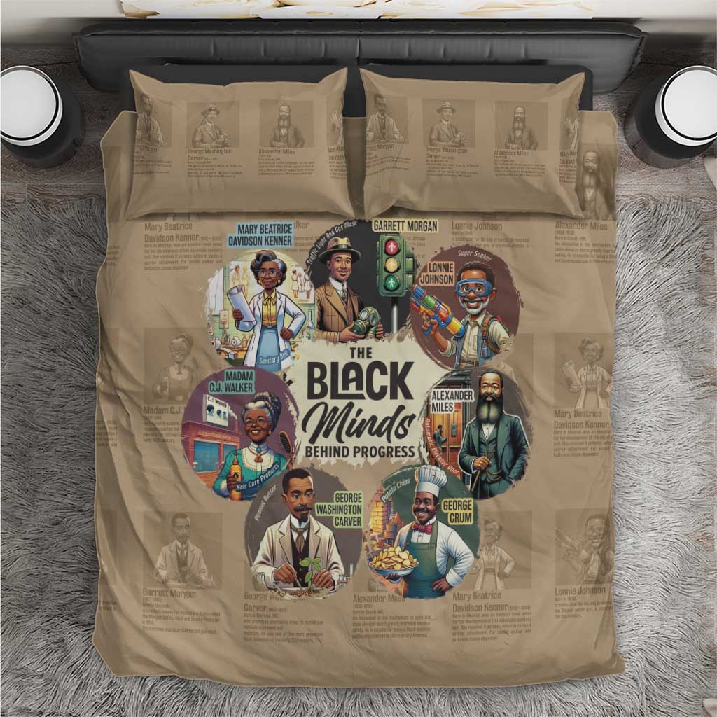 Africa Black Invention Bedding Set The Black Minds Behind Progress DT03
