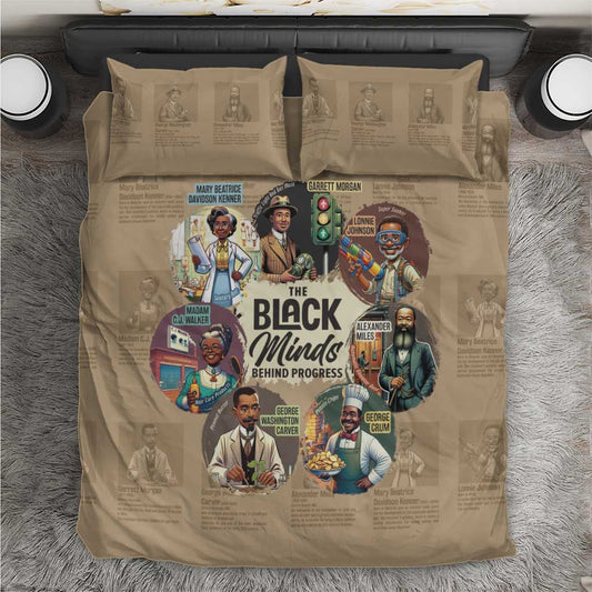 Africa Black Invention Bedding Set The Black Minds Behind Progress DT03
