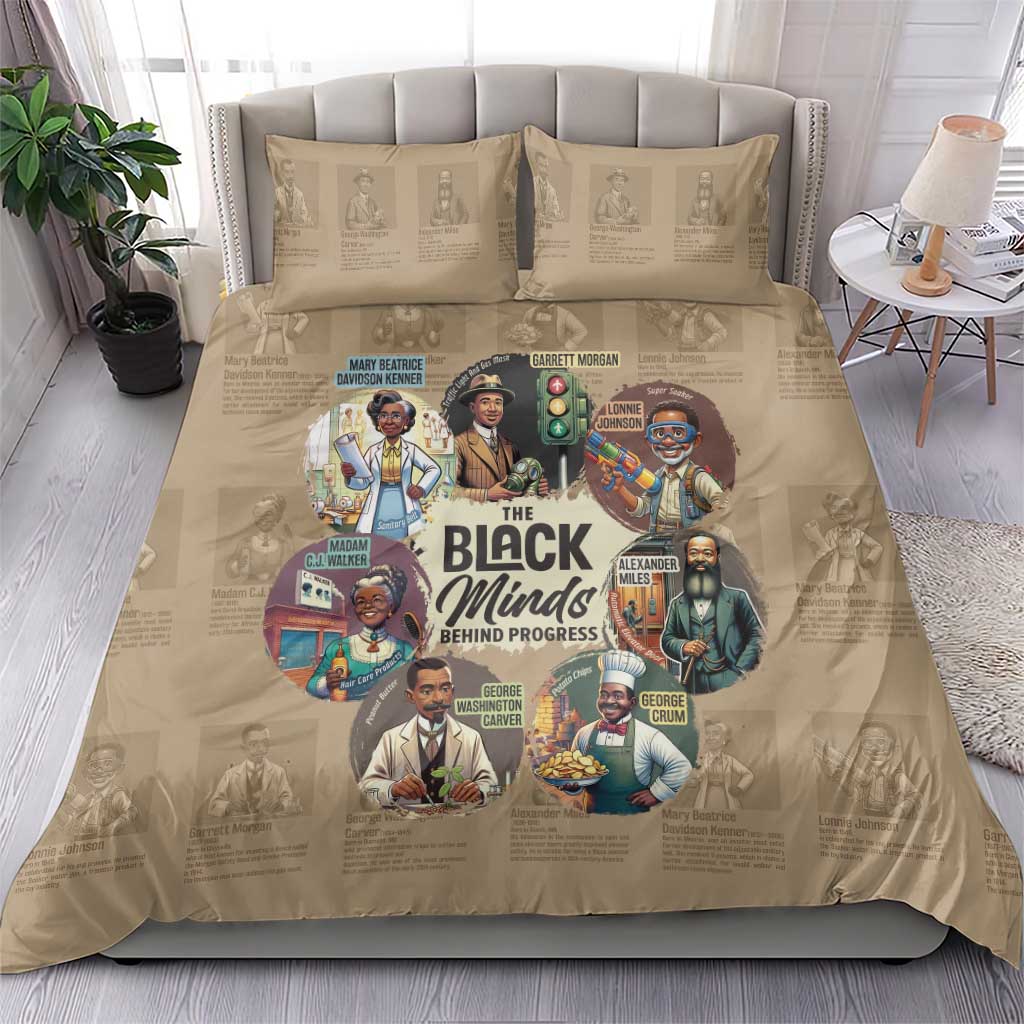 Africa Black Invention Bedding Set The Black Minds Behind Progress DT03