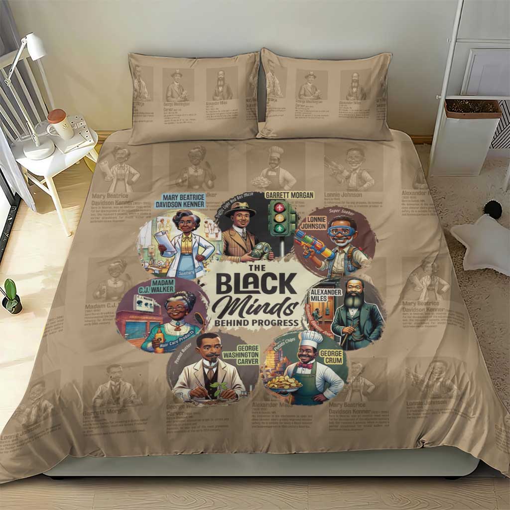 Africa Black Invention Bedding Set The Black Minds Behind Progress DT03