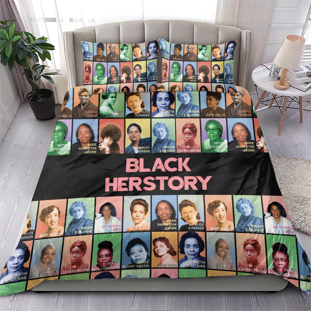 Afro Black Herstory Bedding Set African Women History DT03