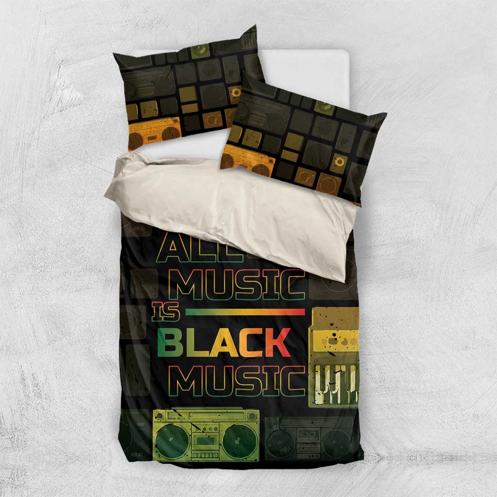 Black Music Month Bedding Set All Music Is Black Music DT05