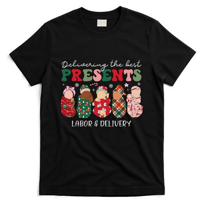 Delivering The Best Presents Labor Delivery Nurse Christmas T-Shirt