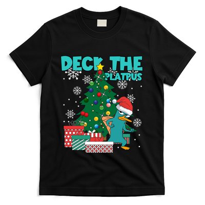 Deck The Platypus Xmas Perry Christmas T-Shirt