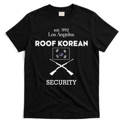 Est 1992 Los Angeles Roof Korean Security T-Shirt