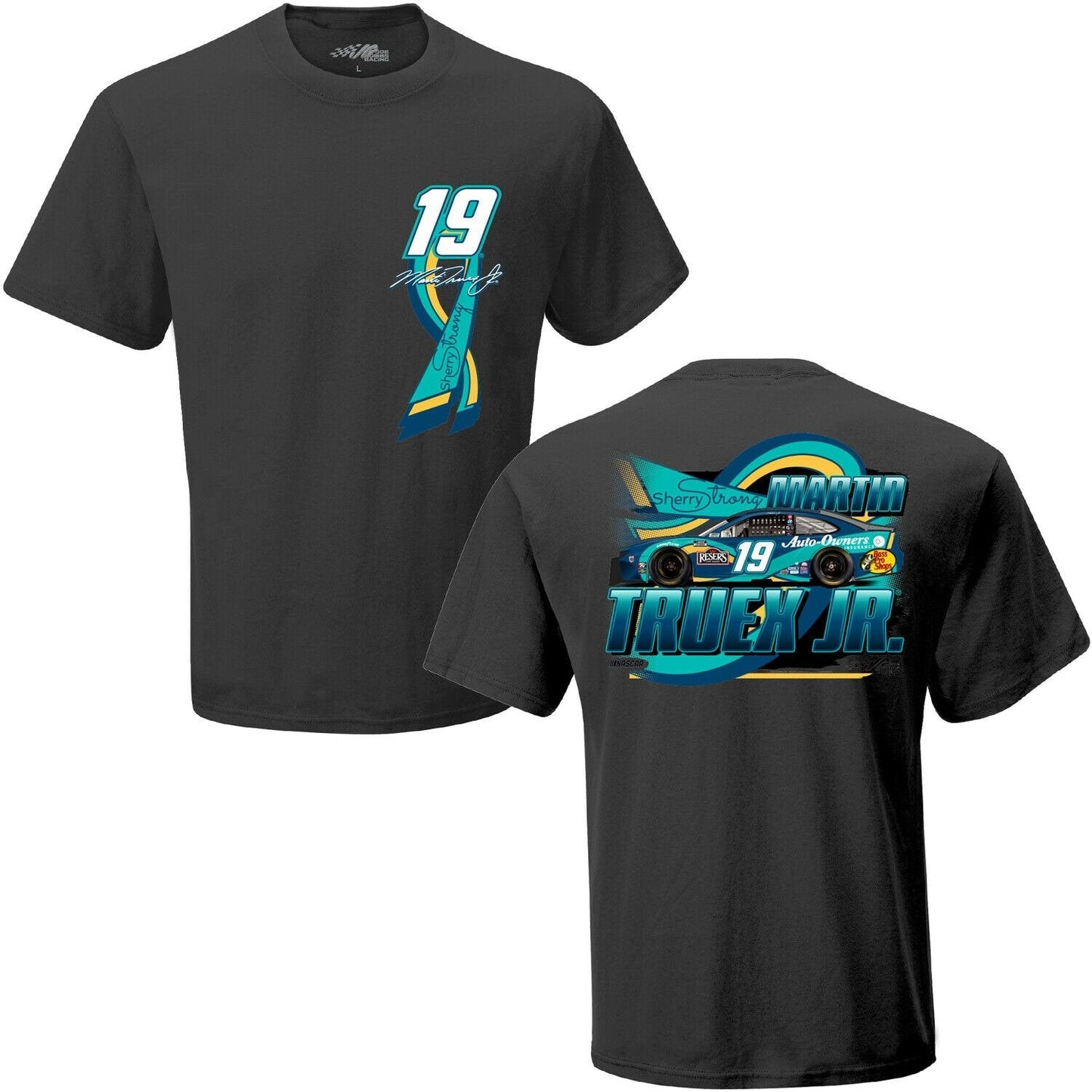 Martin Truex Jr. #19 Sherry Auto-Owners Insurance at Indy Charcoal Shirt