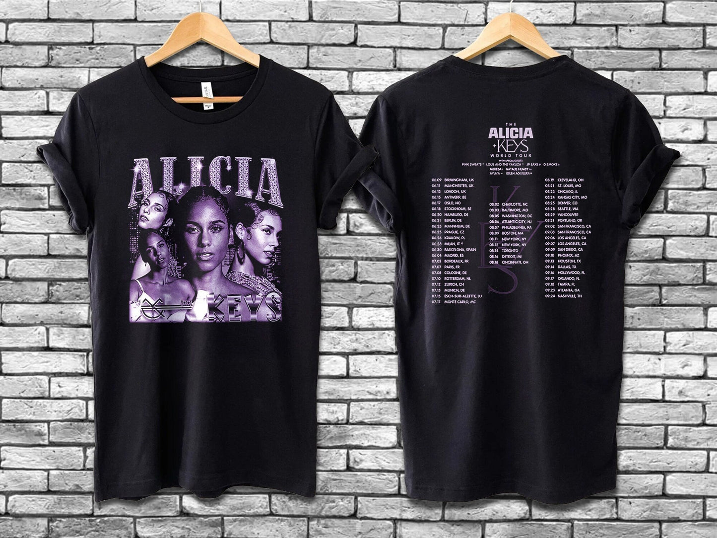 Alicia Keys The World Tour 2022 T Shirt, Vtg Concert Tour 2022 T Shirt