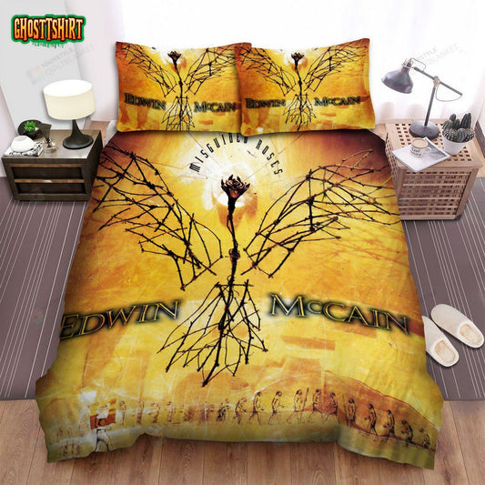 Edwin Mccain Music Misguided Roses Album Bed Sheets Spread Comforter Duvet Cover Bedding Set