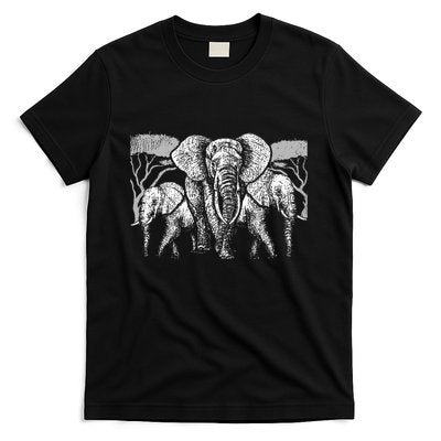Elephant Family Africa Safari Zoo Keeper Gift Elephant T-Shirt