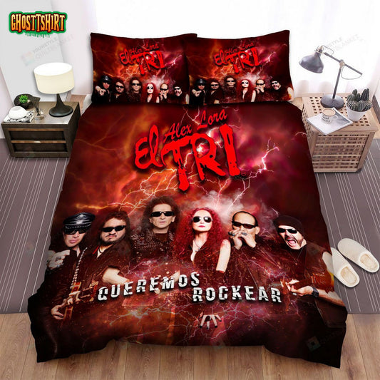 El Tri Band Album Queremos Rockear Bed Sheets Spread Comforter Duvet Cover Bedding Set