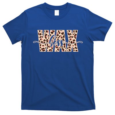 Esthetician Leopard Pattern Waxing Wax Boss Meaningful Gift T-Shirt