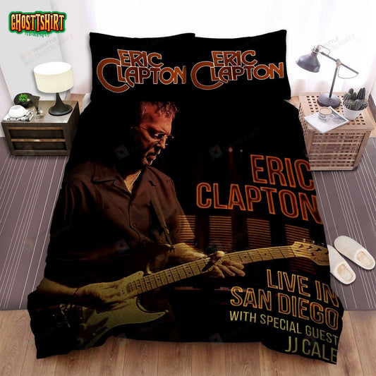 Eric Clapton Album Cover Live In San Diego Bed Sheets Spread Comforter Duvet Cover Bedding Set
