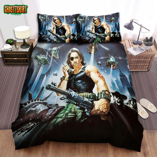Escape From New York Movie Art 4 Bed Sheets Spread Comforter Duvet Cover Bedding Set
