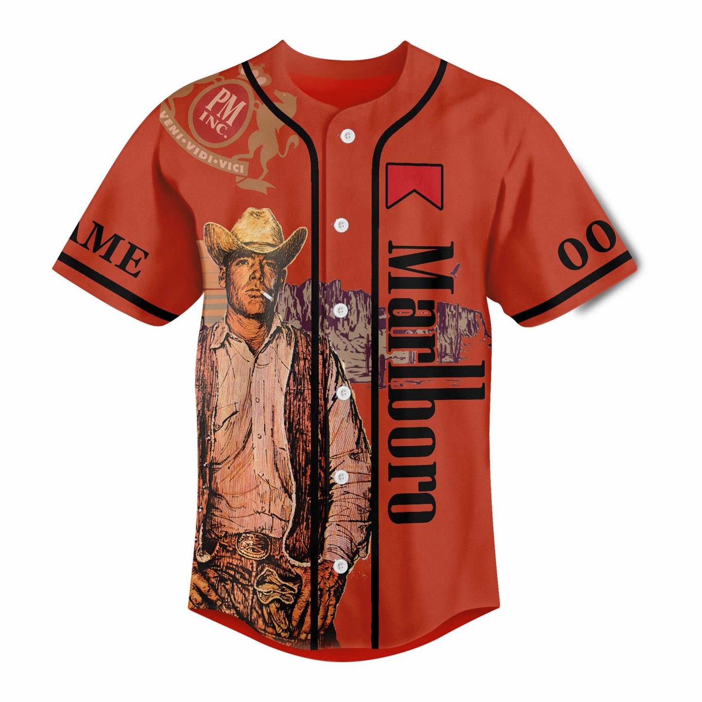 Eye-catching Marlboro Custom Baseball Jersey
