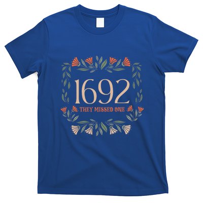 Flower 1692 They Missed One Flower Halloween Witch Cute Gift T-Shirt