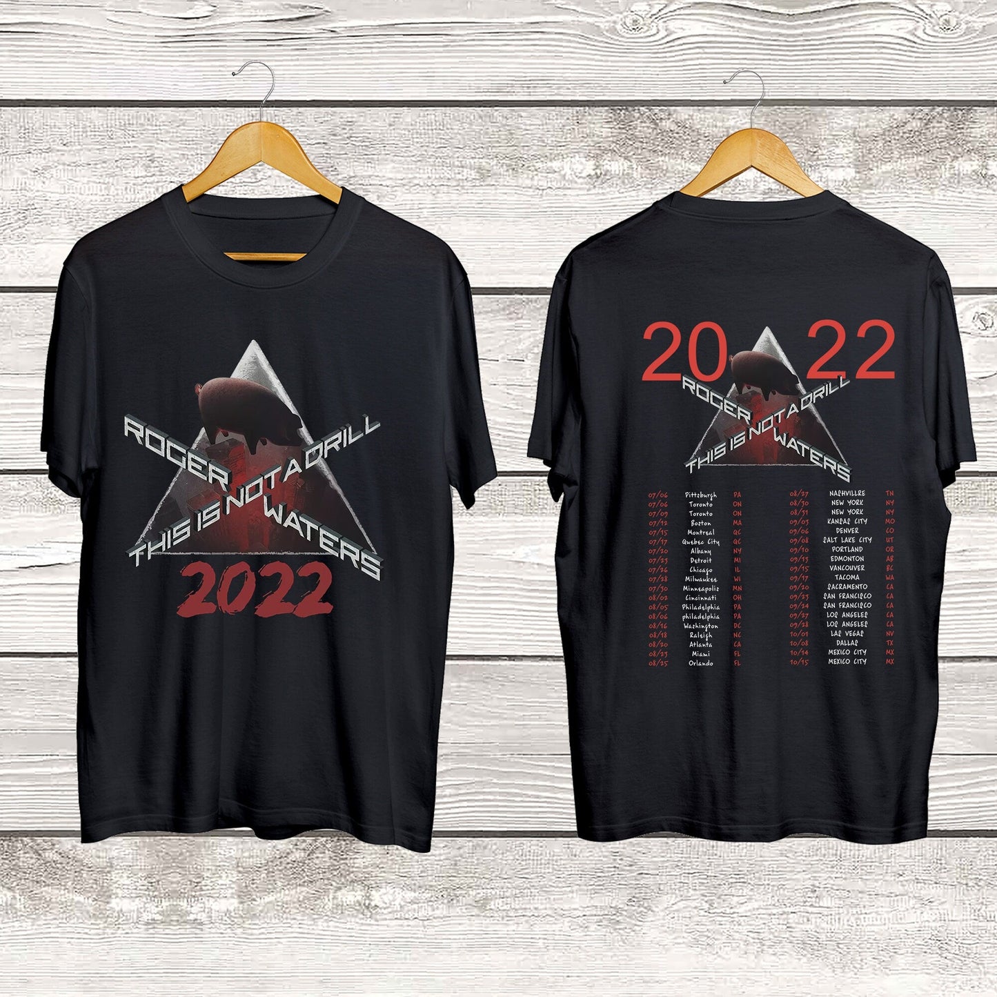 Roger Waters This Is Not a Drill 2022 Concert T-Shirt