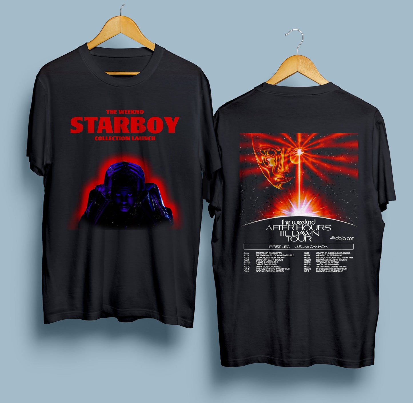 After Hour Til Dawn tour 2022, StarBoy North America T-shirt