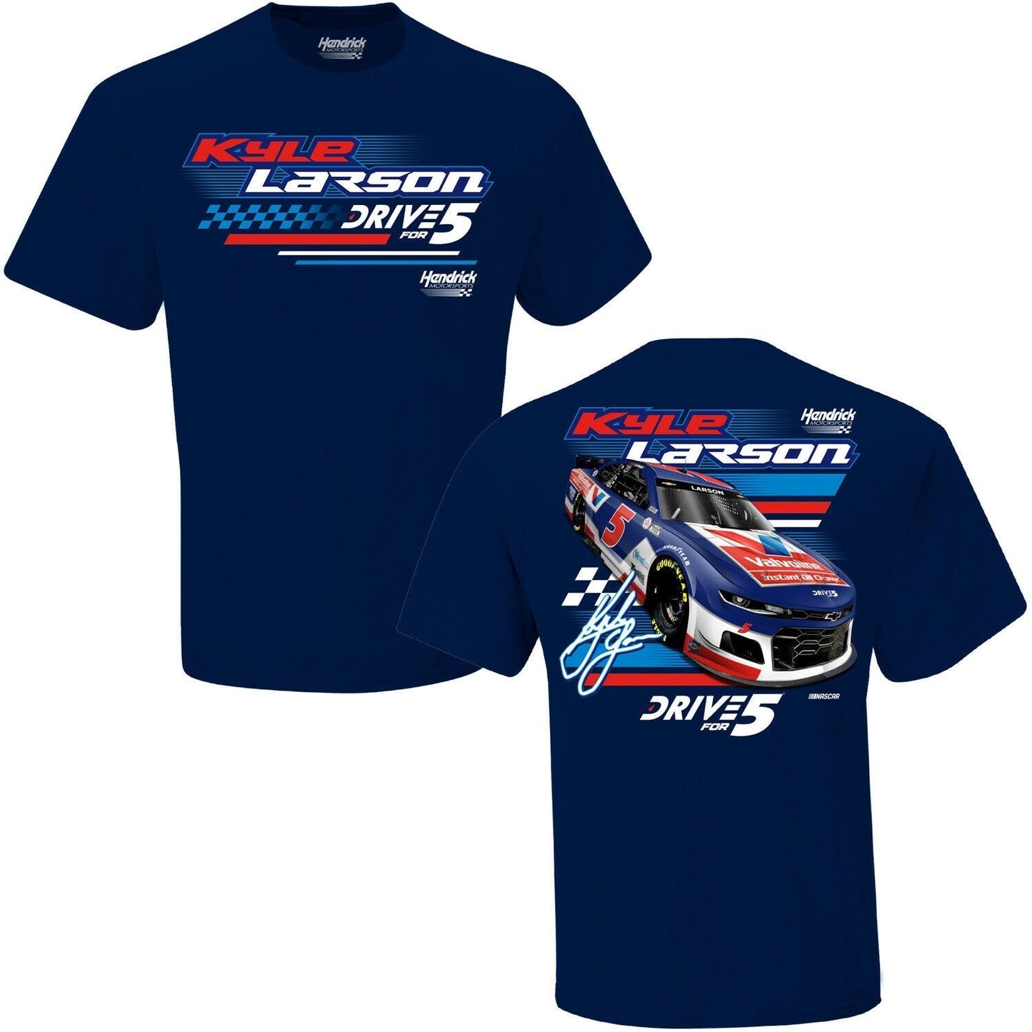 Kyle Larson #5 Daytona Valvoline Drive for 5 Hendrick Tee Shirt
