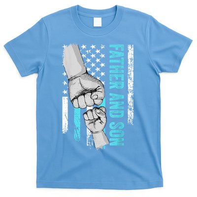 Father And Son American Flag Matching Fathers Day Father Son T-Shirt