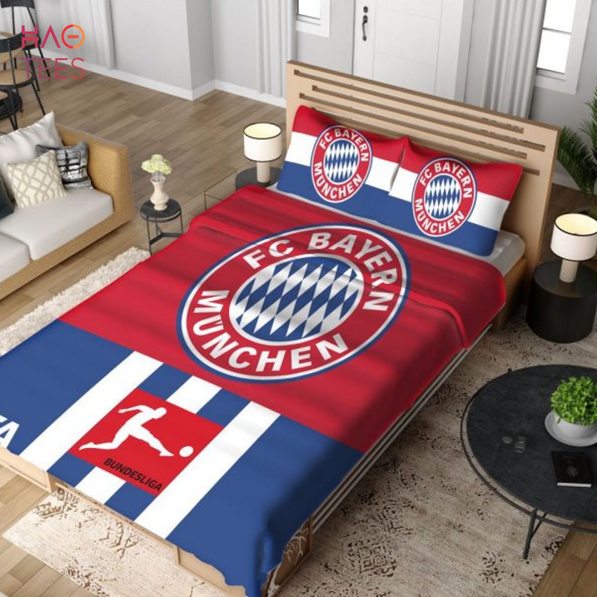Bayern Munich Red Blue Bedding Set