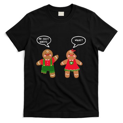 Funny Crude Christmas Humor Gingerbread Puns Slapstick Xmas T-Shirt