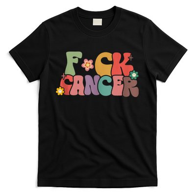 Fuck Cancer Groovy Retro T-Shirt