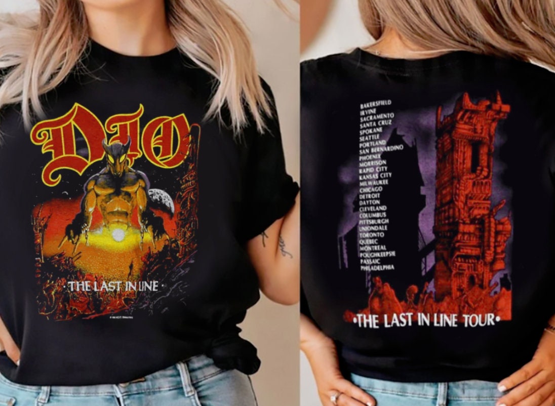 Dio Last In Line Tour Double Sided T-shirt