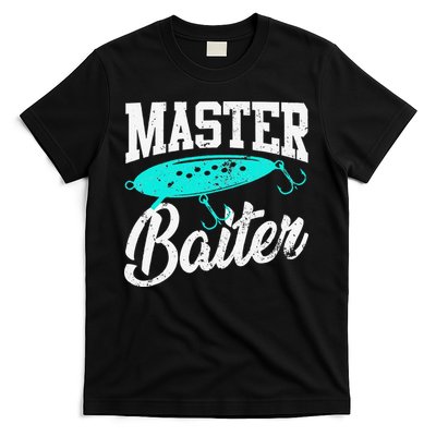 Funny Fishermen Gifts Adult Humor Fishings Master Baiter T-Shirt