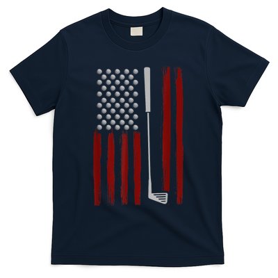 Funny Golf Club Retro American Flag Golf Gift For Golfer Gift T-Shirt