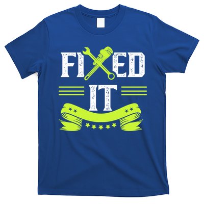 Fixed It Handy Mr Fix It Repair Fixing Tinkerer Gift T-Shirt