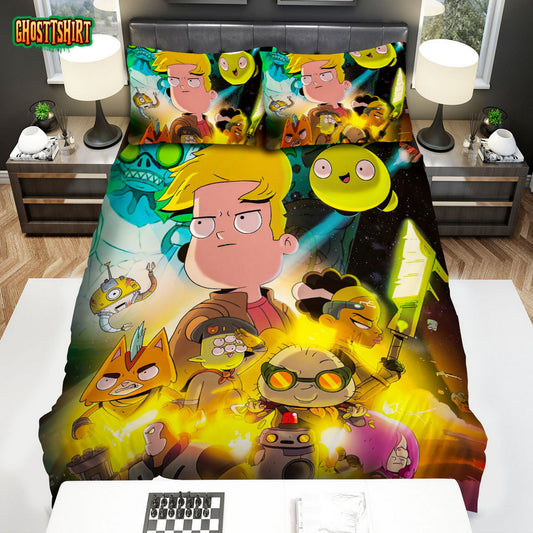 Final Space Movie Poster 2 Bed Sheets Spread Comforter Duvet Cover Bedding Set