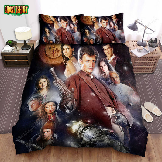 Firefly Joss Whedon's Movie Poster Ver 2 Bed Sheets Duvet Cover Bedding Set