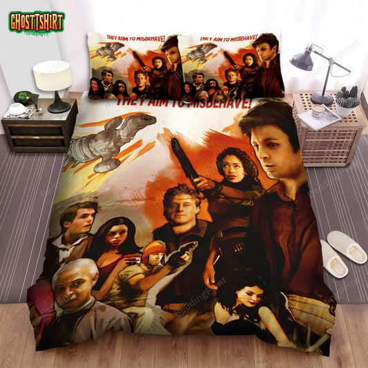 Firefly They Aim To Misbehave Movie Poster Ver 2 Bed Sheets Duvet Cover Bedding Set