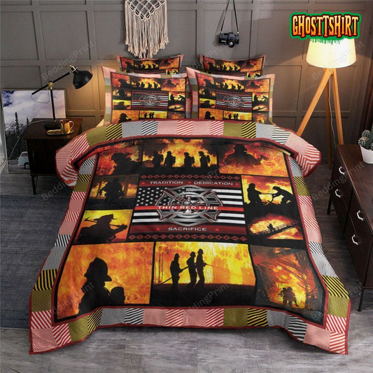 Fireman Bed Sheets Duvet Cover Bedding Set