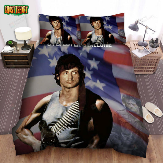 First Blood (1982) Movie Rambo In America Bed Sheets Duvet Cover Bedding Set