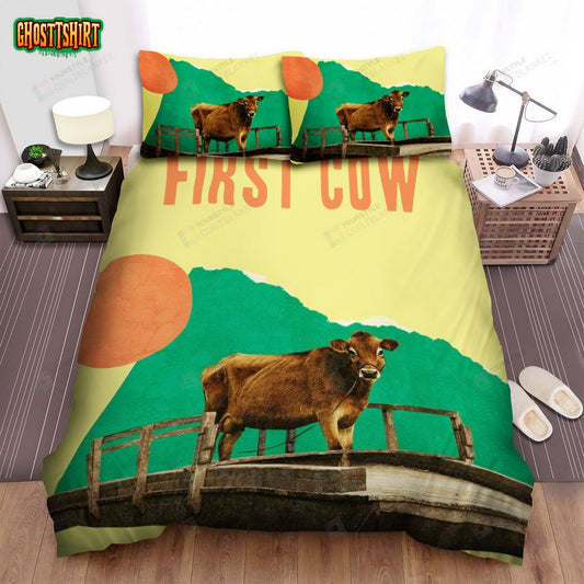 First Cow (2019) Movie Poster 2 Bed Sheets Spread Comforter Duvet Cover Bedding Set