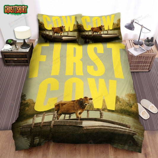 First Cow (2019) Poster 1 Bed Sheets Spread Comforter Duvet Cover Bedding Set