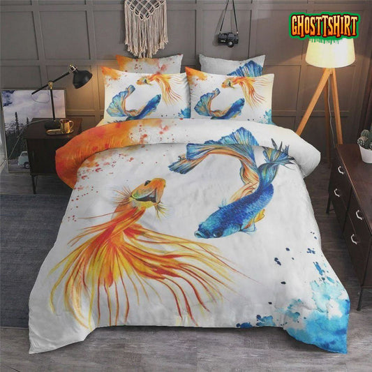 Fish Bed Sheets Duvet Cover Bedding Set