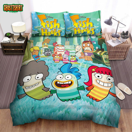 Fish Hooks All Characters Bed Sheets Spread Duvet Cover Bedding Set