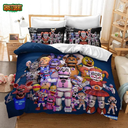 Five Nights At FreddyS Characters Bedding Set